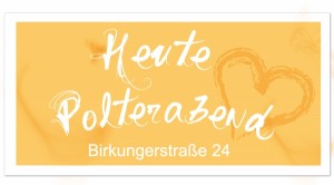 riesen Banner zum Polterabend personalisiert mit Foto